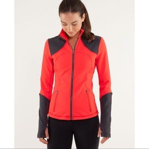 Lululemon Forme Jacket *Brushed Love Red Deep Coal